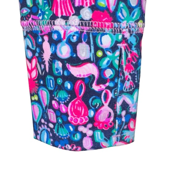 LILLY PULITZER NWOT Luxletic Oden Top Shirt In Low Tide Navy Pink Size Small NEW - Picture 6 of 15